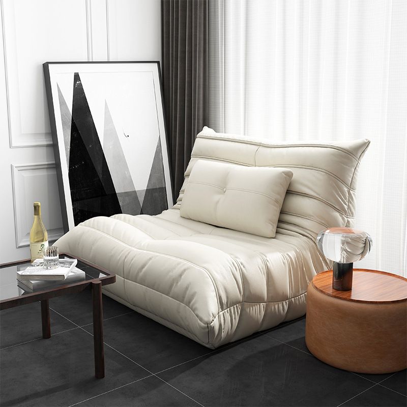 Bonded Leather Armless Chair 34.6"L x 39.3"W x 28.3" H Chair for Living Room Clearhalo 'Accent Chairs' 'accent_chairs' 'Chairs & Seating' 'furn' 'furn_accent_chairs' 'Furniture' 'furniture_accent_chairs' 'Living Room Furniture' 1200x1200_759cd0ec-f871-47af-a3bc-f4f30d660edf