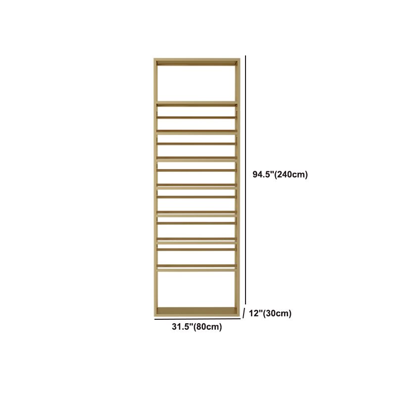 Botella de vino de metal y rejilla de vidrio Glam Rack con estante