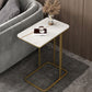 Rectangular C Side End Table Minimalist Slate Side End Table