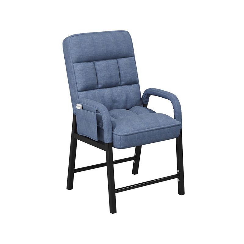 Chaise de salon en lin 17.71 "L x 22,44" W x 34,64 "H Chaise d'accent réglable avec stockage