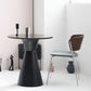 Modern Tulip Base Dining Table Wood and Steel Round Dinette Table for Dining Room Clearhalo ' dining_table' 'Dining Tables & Seating' 'Dining Tables' 'furn' 'furn_dining_table' 'Furniture' 'furniture_dining_table' 'Kitchen & Dining Furniture' 'kitchen&dining_furn' 'kitchen' 'kitchen_dining_table' 1200x1200_75a1bb6c-c206-4f9d-817f-0b58d2ab93ed