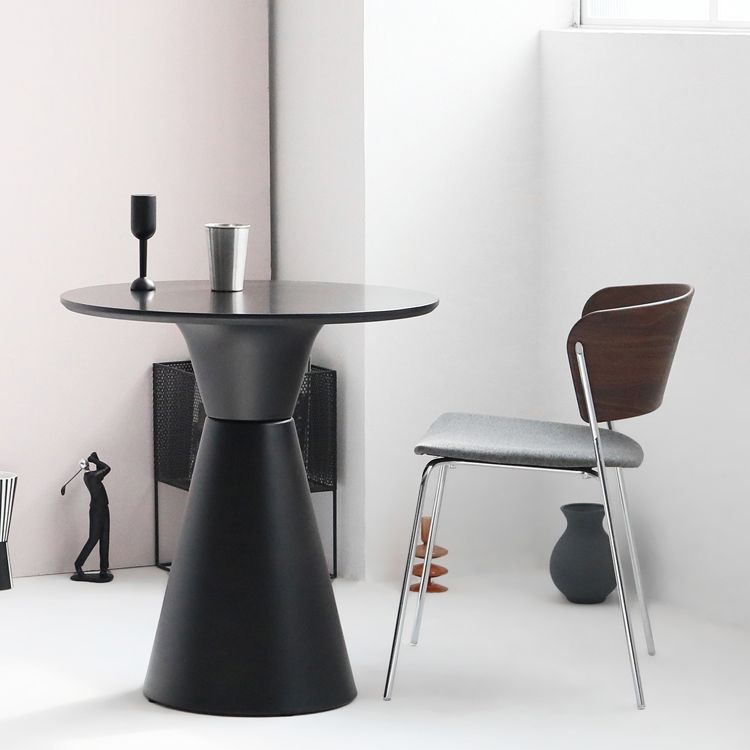 Modern Tulip Base Dining Table Wood and Steel Round Dinette Table for Dining Room Clearhalo ' dining_table' 'Dining Tables & Seating' 'Dining Tables' 'furn' 'furn_dining_table' 'Furniture' 'furniture_dining_table' 'Kitchen & Dining Furniture' 'kitchen&dining_furn' 'kitchen' 'kitchen_dining_table' 1200x1200_75a1bb6c-c206-4f9d-817f-0b58d2ab93ed