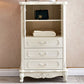 17.71" Wide Accent Chest White Rectangle Standard Chest with Drawers
