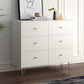 Classic Glam Soft-Close Storage Chest Drawers White Wood Dresser