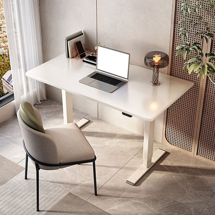 23.62 "W Industrial Writing Desk rechthoekig Wit Office Desk