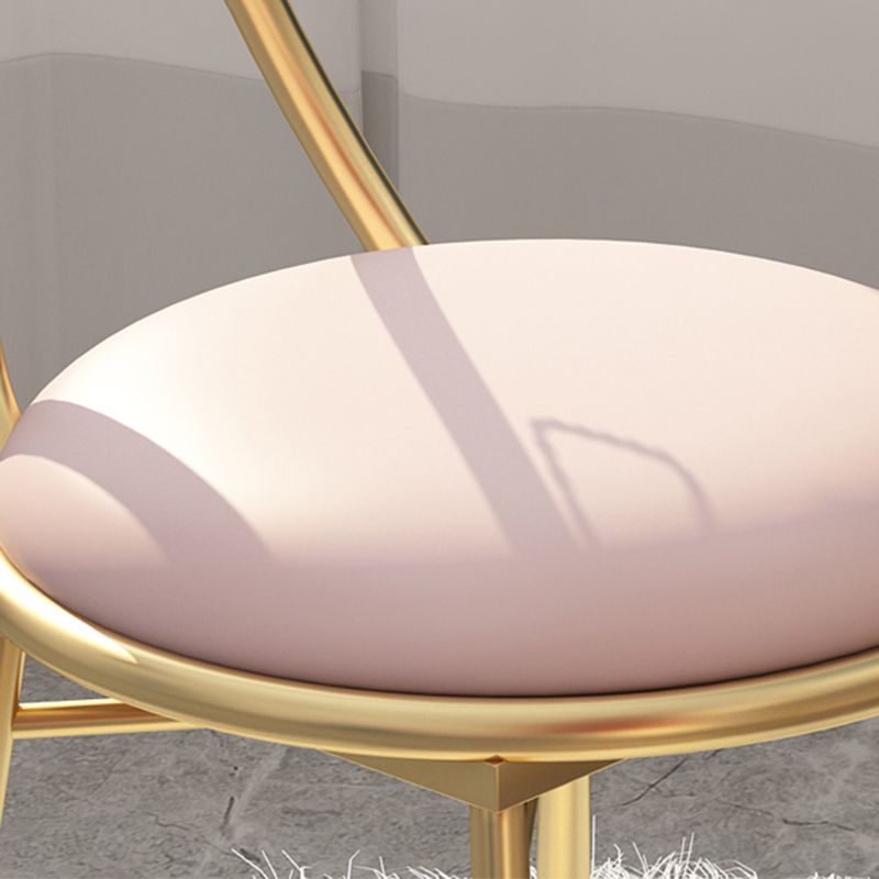 Upholstered Dining Chair Glam Style Open Back Dining Room Chair for Indoor Clearhalo 'Dining Chairs' 'Dining Tables & Seating' 'dining_chair' 'furn' 'furn_dining_chair' 'Furniture' 'furniture_dining_chair' 'Kitchen & Dining Furniture' 1200x1200_75a5daef-3dbb-4fcc-8956-31488d4a372e