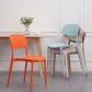Modern Plastic Dining Chair Open Back Dining Side Furniture in Matte Finish for Home