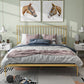 43.3" Metal Standard Bed with Spindle Headboard Low Profile Bed