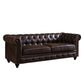 28.3" Mid Century Modern Faux Leather Rolled Arm Chesterfield Back Sofa with Nailhead Clearhalo 'furn' 'furn_sofas' 'Furniture' 'furniture_sofas' 'Living Room Furniture' 'Sofa' 'sofas' 1200x1200_75ad1741-9467-4a84-8e74-5b5482067ad2