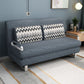 Cotton Blend Contemporary Sofa Bed Square Arm Convertible Sofa