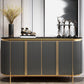 Sideboard di marmo in finta fusione a buffet in stile contemporaneo con armadi