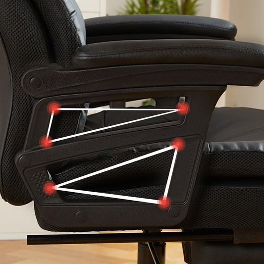 Padded Arms Office Chair Tilt Mechanism No Distressing Ergonomic Slide Chair Clearhalo 'furn' 'furn_office_chair' 'Furniture' 'Office Chairs' 'Office Furniture' 'office_chair' 1200x1200_75af2f82-cab3-4cd5-8cbf-0d58b930c2d5
