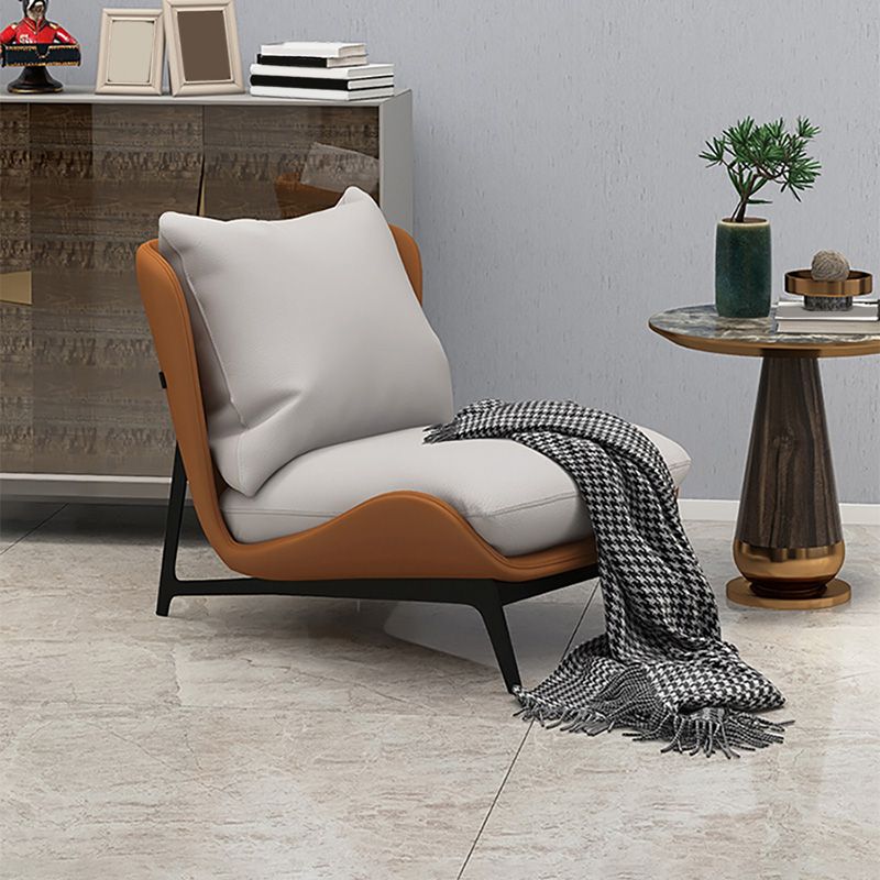 26.77"L x 26.38"W x 29.53"H Velvet Slipper Chair,Modern Armless Chair for Living Room Clearhalo 'Accent Chairs' 'accent_chairs' 'Chairs & Seating' 'furn' 'furn_accent_chairs' 'Furniture' 'Living Room Furniture' 1200x1200_75b28f69-9859-4aea-bdd3-4701350c093c