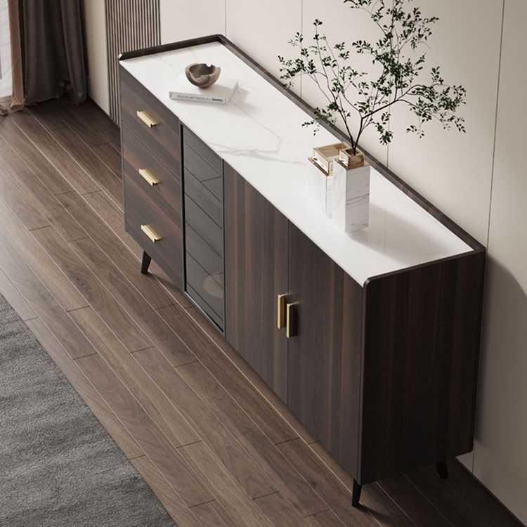 Luxury Style Kitchen Sideboard Sintered Stone Storage Sideboard Clearhalo 'buffet_sideboard' 'Buffets & Sideboards' 'furn' 'furn_buffet_sideboard' 'Furniture' 'Kitchen & Dining Furniture' 1200x1200_75b2cfdf-de4c-49ca-9cf3-9b3aa35dfef9