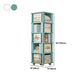 Geometric Closed Back Bookshelf Nordic Rotatable Study Room Bookcase