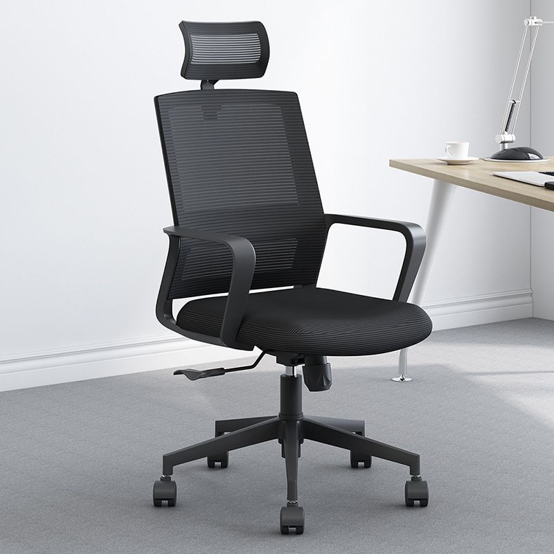 Modern Breathable Mesh Office Chair Nylon Fixed Arm Task Chair Clearhalo 'furn' 'furn_office_chair' 'Furniture' 'Office Chairs' 'Office Furniture' 'office_chair' 1200x1200_75b30bd3-98a7-4e3c-a5a9-6459563fd76a