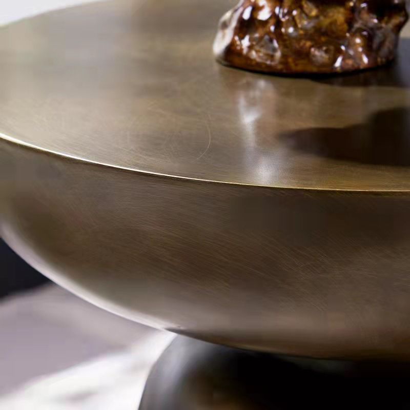 15.75" W x 15.75"D  x 17.72" H Side End Table Round Pedestal Side Table