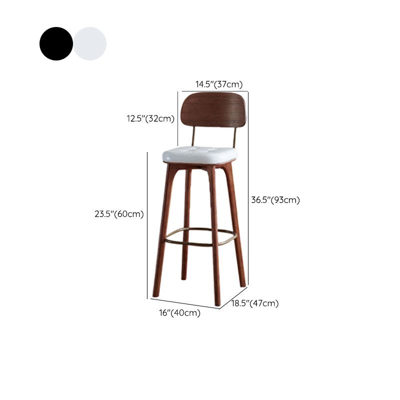 Industrial Style Wood Counter Chair Footrest Counter Stool for Living Room Clearhalo 'Bar Furniture' 'Bar Stools' 'bar_stools' 'furn' 'furn_bar_stools' 'Furniture' 'Kitchen & Dining Furniture' 1200x1200_75b3da11-6846-4d4e-b265-948bf0420b36