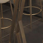 Gesinterde stenen bistro-bartafel Metalen basisstaaftafel voor keuken