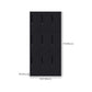 Black Steel Wardrobe with Hinged Door Industrial Storage Cabinet for Bathroom Clearhalo 'Armoires & Wardrobes' 'armoires_wardrobes' 'Bedroom Furniture' 'furn' 'furn_armoires_wardrobes' 'Furniture' 1200x1200_75b55914-8ed6-41d7-a218-7f371fd74cd5