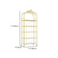 Gold Vertical Bookshelf Iron Frame Solid Wood Shelf Bookcase with Caster Wheels Clearhalo 'Bookcases' 'furn' 'furn_bookcases' 'Furniture' 'furniture_bookcases' 'Office Furniture' 1200x1200_75b5d66d-22a9-4b32-a1eb-601b44e6bfa1