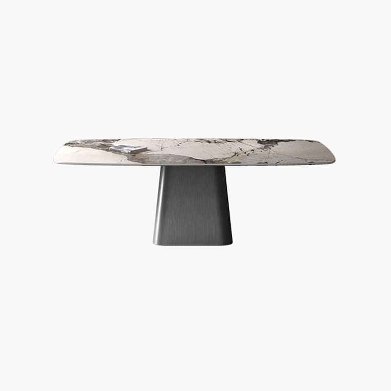 Modern Rectangle Dinette Set 1/3/4/7 Pieces Sintered Stone Top Dining Table Set Clearhalo 'Dining Room Sets' 'Dining Tables & Seating' 'dining_room_set' 'furn' 'furn_dining_room_set' 'Furniture' 'furniture_dining_room_set' 'Kitchen & Dining Furniture' 1200x1200_75b5e895-0f05-4f69-8d33-3d58115c60f3