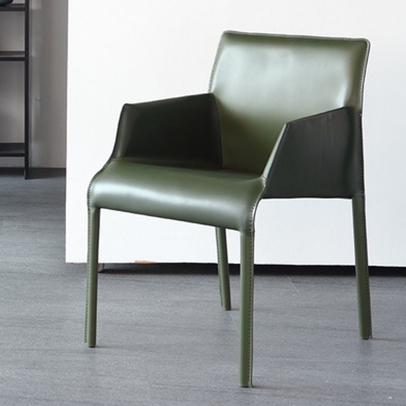 Sedia a braccio contemporanea sedia sala da pranzo solida per cucina