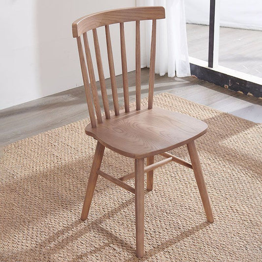 Scandinavian Armless Side Chair Wood Dining Side Chair for Home