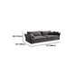 Contemporary Cushions Sofa & Chaise Loose Back Flared Arm Sofa