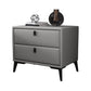 Faux Leather Accent Table Nightstand Contemporary Bed Nightstand Clearhalo 'Bedroom Furniture' 'furn' 'furn_night_stand' 'Furniture' 'night_stand' 'Nightstands' 1200x1200_75b8f12a-7446-42e1-b613-dff2ba3274e8