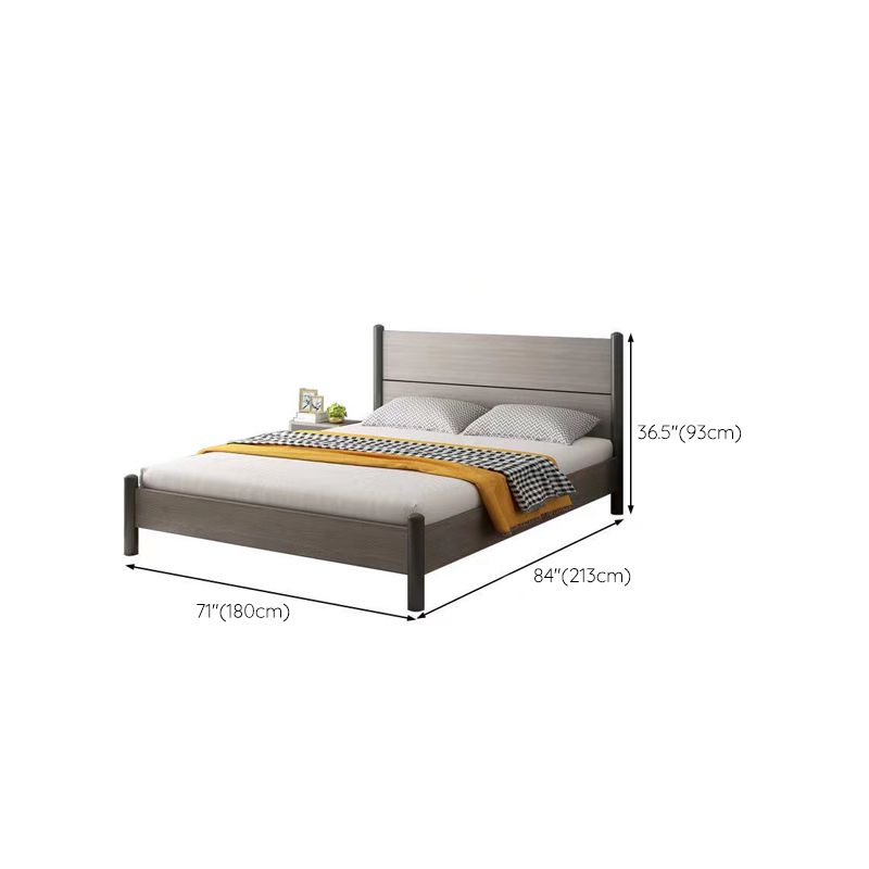 36,61 "letto standard alto con testino grigio materasso in legno massiccio