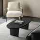 Scandinavian Oval Wood Coffee Table 15.75"H 2 Legs Cocktail Table Clearhalo 'Coffee & Accent Tables' 'Coffee Tables' 'coffee_tables' 'furn' 'furn_coffee_tables' 'Furniture' 'Living Room Furniture' 1200x1200_75bae098-49f4-4f77-8040-e4d40dcc66eb