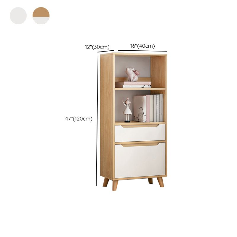 Wooden Accent Cabinet Grooves Handle Design Storage Cabinet with Drawer Clearhalo 'Cabinets & Chests' 'cabinets_chests' 'furn' 'furn_cabinets_chests' 'Furniture' 'Living Room Furniture' 1200x1200_75bb7ea9-7a6e-4712-9e35-74ebae69bec4