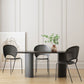Black Tone Dining Table Simplicity Style Double Pedestal Table for Dining Room Clearhalo ' dining_table' 'Dining Tables & Seating' 'Dining Tables' 'furn' 'furn_dining_table' 'Furniture' 'furniture_dining_table' 'Kitchen & Dining Furniture' 'kitchen&dining_furn' 'kitchen' 'kitchen_dining_table' 1200x1200_75bbb45c-1ec0-4437-a584-db8d18b9f4f9