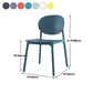 Scandinavian Plastic Armless Chair Open Back Dining Room Chair Clearhalo 'Dining Chairs' 'Dining Tables & Seating' 'dining_chair' 'furn' 'furn_dining_chair' 'Furniture' 'furniture_dining_chair' 'Kitchen & Dining Furniture' 1200x1200_75be69a3-5932-41ce-a47c-aa02f464a73f