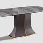 Modern Gray Sintered Stone Dining Table Set 1/2/5/7 Pieces Dining Set Clearhalo 'Dining Room Sets' 'Dining Tables & Seating' 'dining_room_set' 'furn' 'furn_dining_room_set' 'Furniture' 'Kitchen & Dining Furniture' 1200x1200_75bef36e-95aa-433e-96aa-73d62dfe704c