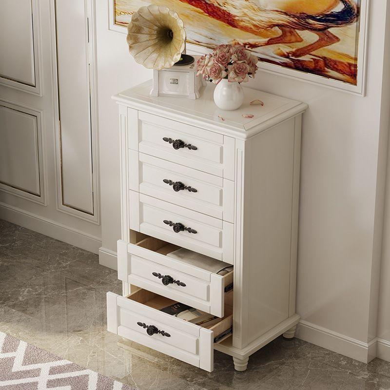 Mid-Century Modern Wood Chest 43.3" Tall 5 - Drawer Accent Chest Clearhalo 'Cabinets & Chests' 'cabinets_chests' 'furn' 'furn_cabinets_chests' 'Furniture' 'Living Room Furniture' 1200x1200_75bf180d-25f7-48b0-bb1e-59c303508a29