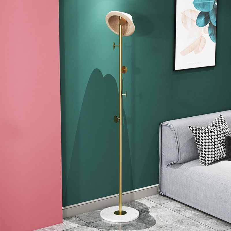 Perchero de metal para el suelo del hogar, minimalista, moderno, con árbol de entrada