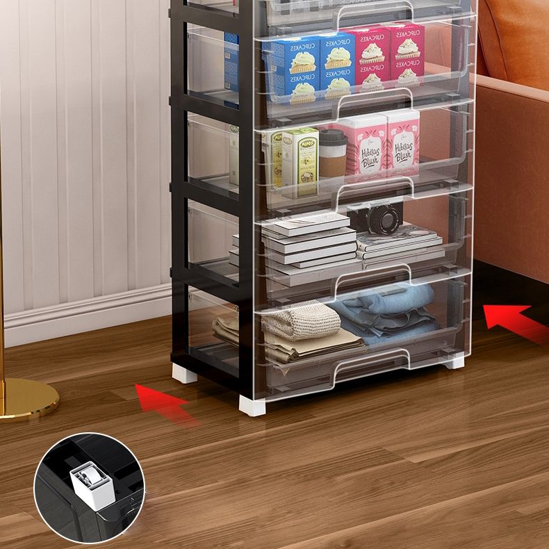 Moderne Style -Bücherregal in weißer und schwarzer Farbe Plastikbuch für Büro