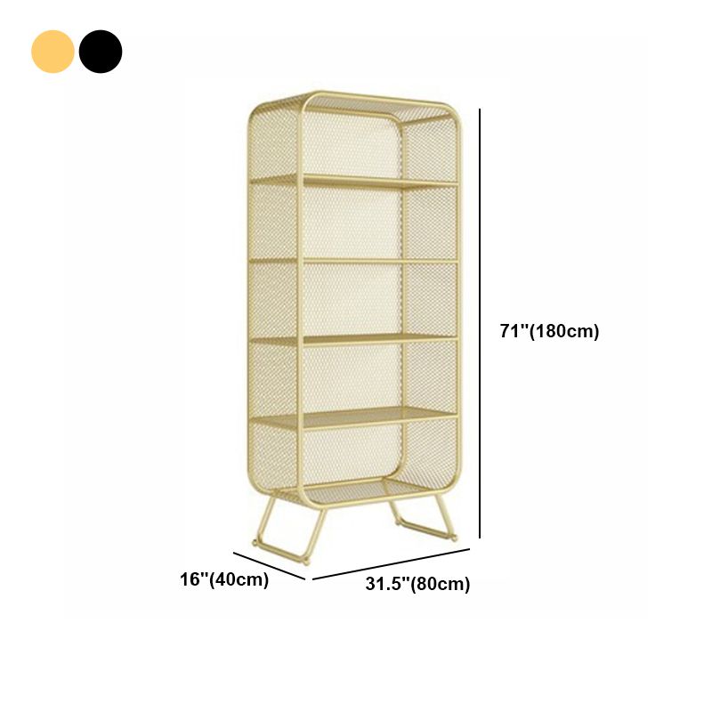 Industrial Standard Bookcase Contemporary Metal Closed Back Bookcase Clearhalo 'Bookcases' 'furn' 'furn_bookcases' 'Furniture' 'furniture_bookcases' 'kitchen' 'kitchen_bookcases' 'Living Room Furniture' 'Office Furniture' 1200x1200_75c085f5-8797-4268-898d-9c5a41f66a7b