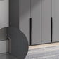 Contemporary Grey Storage Cabinet with Garment Rod Hinged Door Cabinet for Bedroom Clearhalo 'Armoires & Wardrobes' 'armoires_wardrobes' 'Bedroom Furniture' 'furn' 'furn_armoires_wardrobes' 'Furniture' 1200x1200_75c1a5fa-763b-4aa8-bd43-94c9a938cde7