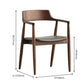 Contemporary Dining Chair 23'' Wide Open Side Chair with 4 Wood Legs for Home Use Clearhalo ' kitchen&dining_furn' 'Dining Chairs' 'Dining Tables & Seating' 'dining_chair' 'furn' 'furn_dining_chair' 'Furniture' 'furniture_dining_chair' 'Kitchen & Dining Furniture' 'kitchen' 1200x1200_75c288c8-26da-4b99-9dbf-6316b006db79