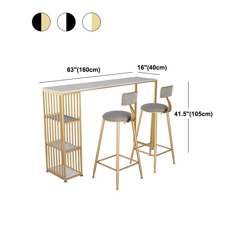 Modern Style Bar Table Stone Storage Top Pub Table for Living Room Clearhalo 'Bar Furniture' 'Bar Tables' 'bar_tables' 'furn' 'furn_bar_tables' 'Furniture' 'Kitchen & Dining Furniture' 1200x1200_75c351f5-dbf2-4c35-bd06-03ecc3b94fcf