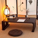 Nordic Cocktail Table Sled Solid Wood Rectangle Single Coffee Table