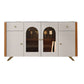 Moderno sideboard buffet a 2-catro e tavolo a buffet a 4 porte con luci a LED