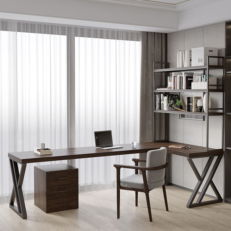 Scrivania da ufficio in pino in stile industriale per ufficio