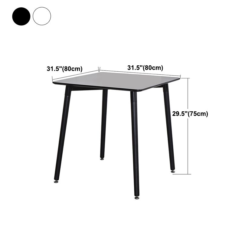 Industrial Style Dining Table 4 Legs Dining Table with Wooden Base for Home Use Clearhalo ' dining_table' 'Dining Tables & Seating' 'Dining Tables' 'furn' 'furn_dining_table' 'Furniture' 'furniture_dining_table' 'Kitchen & Dining Furniture' 'kitchen&dining_furn' 'kitchen' 'kitchen_dining_table' 1200x1200_75c6f137-974a-469f-b864-d60c3b1603c2