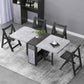 Mid-Century Modern Dining Table Pedestal Dining Room Table for Home Kitchen Dinner Clearhalo ' dining_table' 'Dining Tables & Seating' 'Dining Tables' 'furn' 'furn_dining_table' 'Furniture' 'furniture_dining_table' 'Kitchen & Dining Furniture' 'kitchen&dining_furn' 'kitchen' 'kitchen_dining_table' 1200x1200_75c6fa2e-d5f4-42a1-8fb9-57b18b811194
