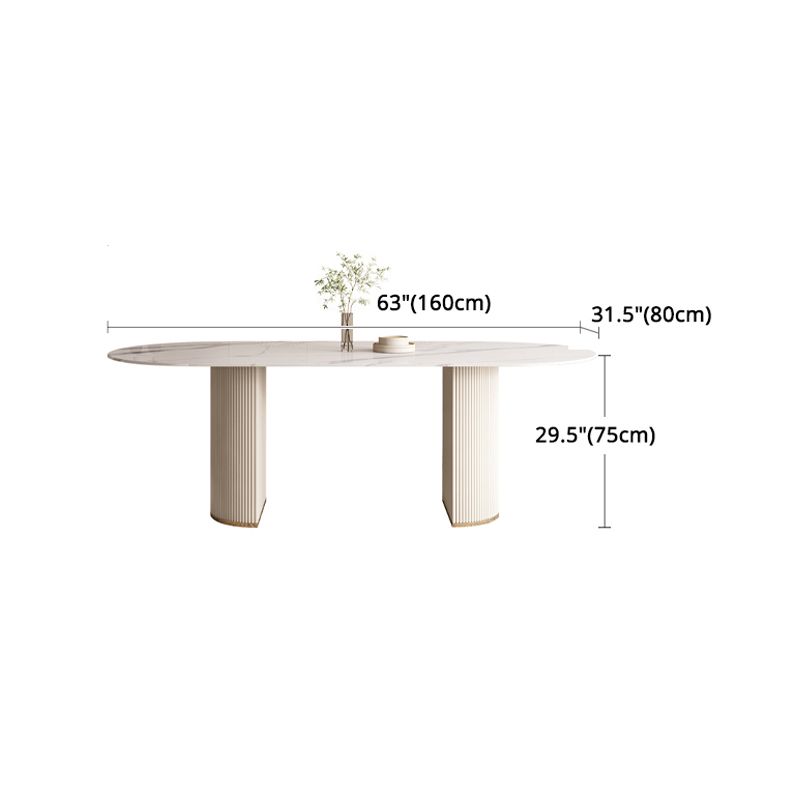 Modern Leatherwear Dining Table Set 1/4/5/7 Pieces White Sintered Stone Top Dinette Set Clearhalo 'Dining Room Sets' 'Dining Tables & Seating' 'dining_room_set' 'furn' 'furn_dining_room_set' 'Furniture' 'furniture_dining_room_set' 'Kitchen & Dining Furniture' 1200x1200_75c702fb-990c-427f-bd3e-c4bc21c5b5bf