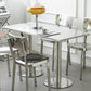 Industrial Style Dining Site Table Stainless Steel Dining Room Collection Clearhalo ' dining_table' 'Dining Tables & Seating' 'Dining Tables' 'furn' 'furn_dining_table' 'Furniture' 'furniture_dining_table' 'Kitchen & Dining Furniture' 'kitchen&dining_furn' 'kitchen' 'kitchen_dining_table' 1200x1200_75c84edc-21a6-42c6-aad5-b93a8dbf8189